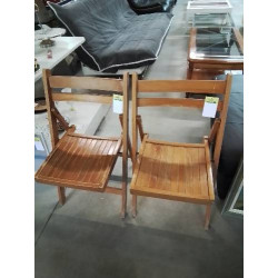 CHAISE PLIANTE BOIS CLAIR 