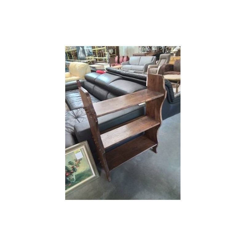 ÉTAGÈRE MURALE BOIS CHANTOURNÉ 3 TABLETTES 