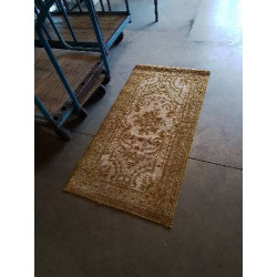 TAPIS LAINE OCRE ECRU 135X70CM
