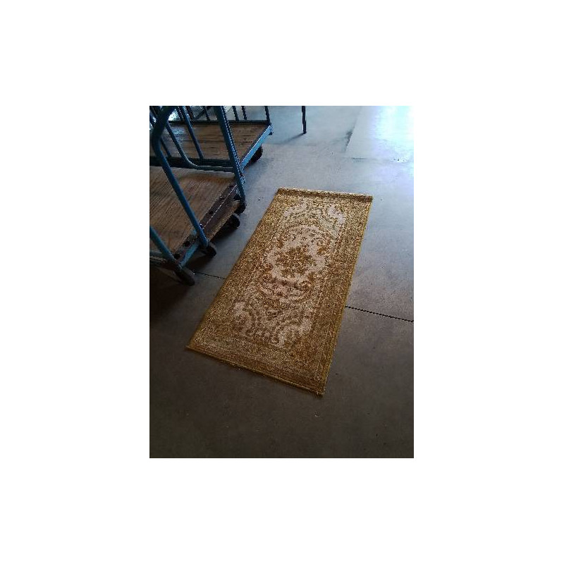 TAPIS LAINE OCRE ECRU 135X70CM