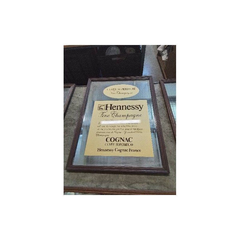 MIROIR PUBLICITAIRE HENNESSY COGNAC
