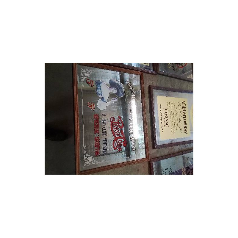 MIROIR PUBLICITAIRE PEPSI COLA 