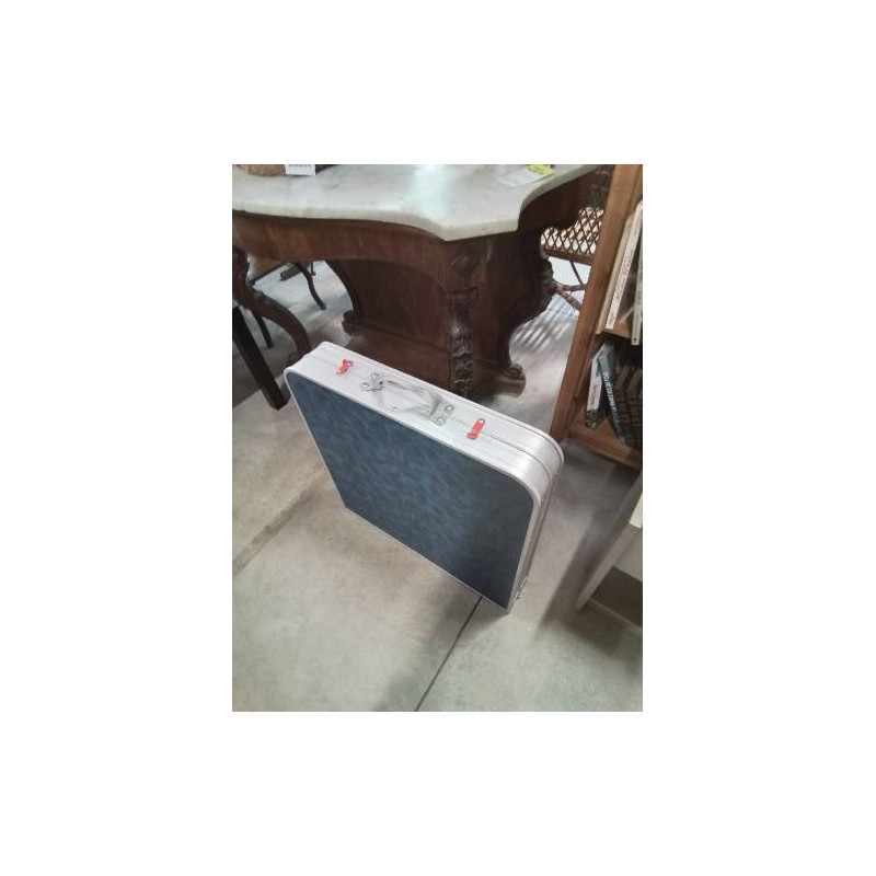 TABLE PLIANTE DE PIQUE NIQUE BLEU PLIANTE AVEC SES 4 TABOURETS QUECHUA