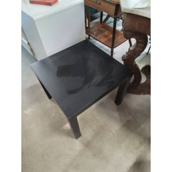TABLE BASSE CARRÉE BOIS NOIR