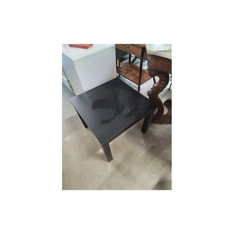 TABLE BASSE CARRÉE BOIS NOIR