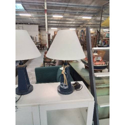 LAMPE A POSER BOIS BLEU...