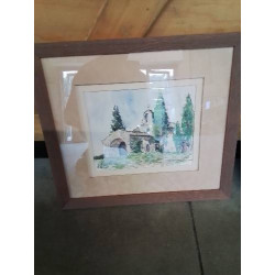 AQUARELLE EGLISE