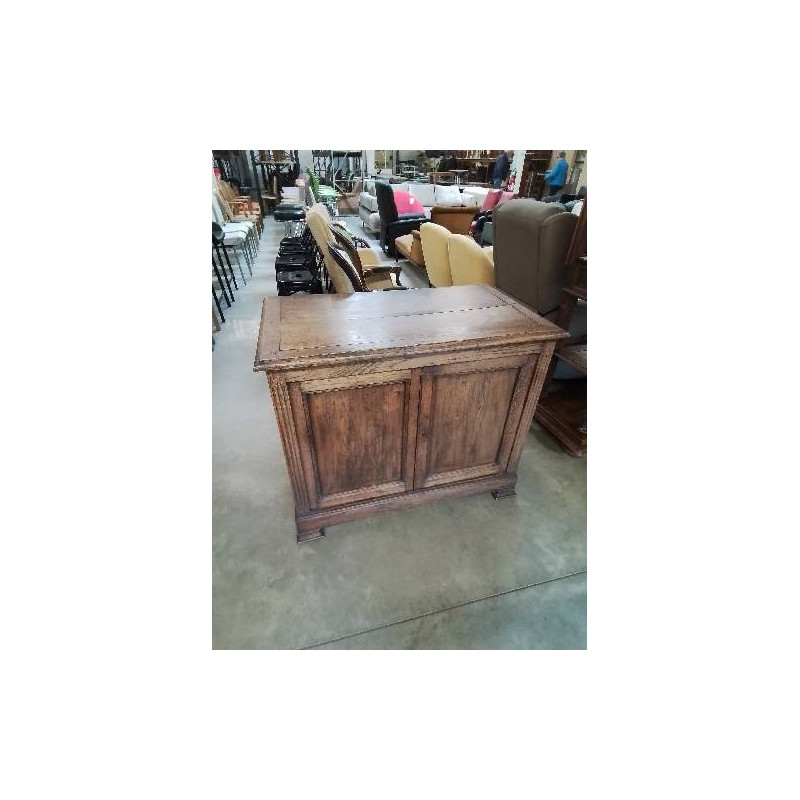 BUFFET BAS 2 PORTES BOIS MOULURÉ FIN XIXE 
