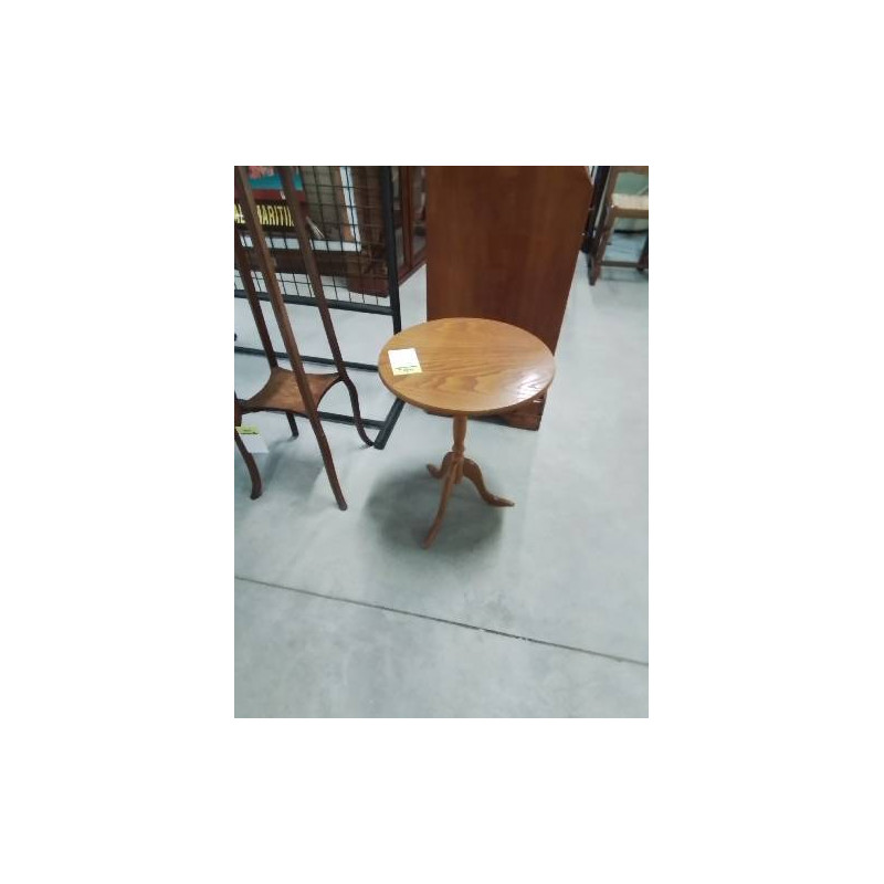 GUERIDON ROND BOIS CLAIR TRIPODE 