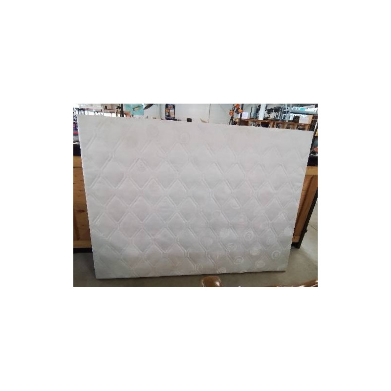 SOMMIER TAPISSER COUTIL BLANC 140X190 