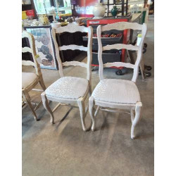 PAIRE DE CHAISES BOIS...