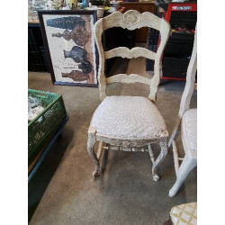 CHAISE BOIS CÉRUSE ASSISE...