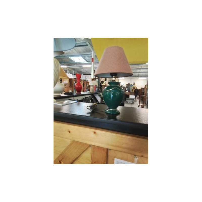 LAMPE CÉRAMIQUE VERTE AJ CHOCOLAT 