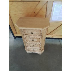 MEUBLE BOIS NATUREL MOULURÉ...