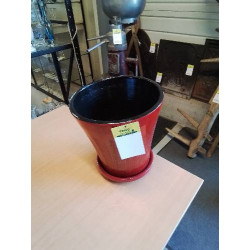 CACHE POT TERRE CUITE ROUGE...