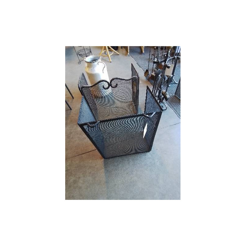 PARE FEU DE CHEMINÉE FER FORGÉ 3 VANTAUX 