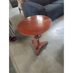 GUERIDON ROND ACAJOU EMPIRE