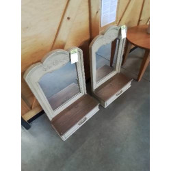 MIROIR A POSER BOIS ECRU...