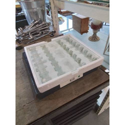 ÉCHIQUIER VERRE 35X35CM