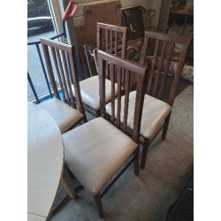 4 CHAISES BOIS DOSSIER 3...