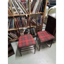 PAIRE DE CHAISES FAUX...