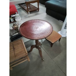 GUERIDON RONDE TRIPODE BOIS...
