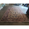 TAPIS LAINE FAIT MAIN TABRIZI IRAN BEIGE OCRE BLEU 229X333