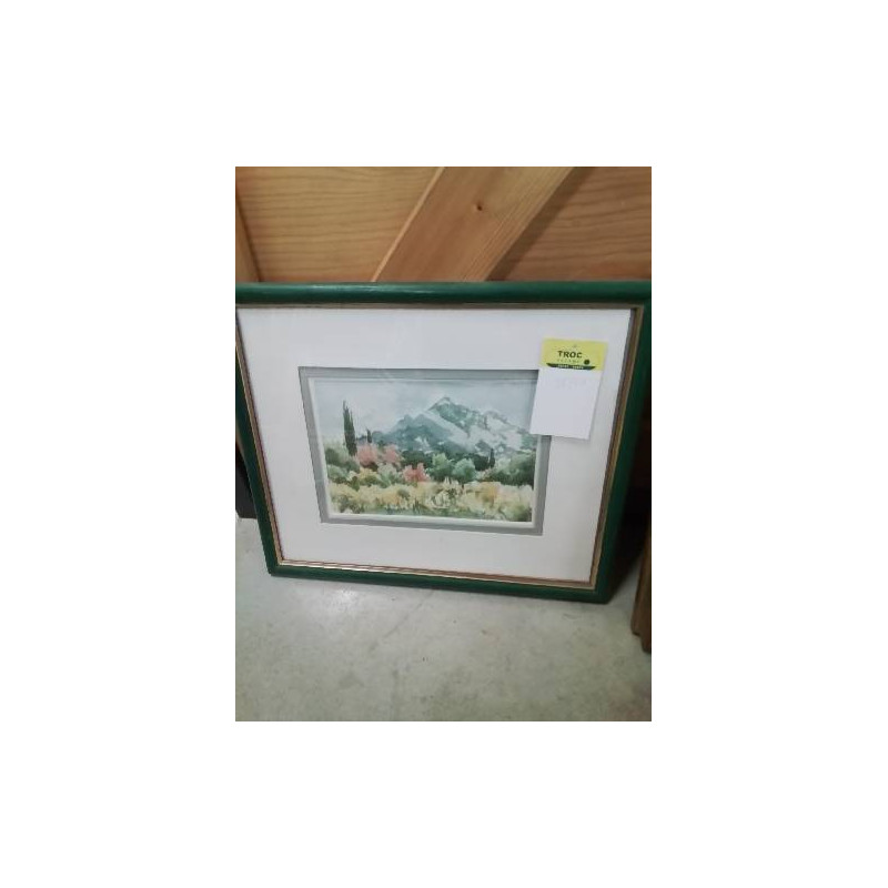 AQUARELLE PAYSAGE DE MONTAGNE COLETTE PRUDHOMME 