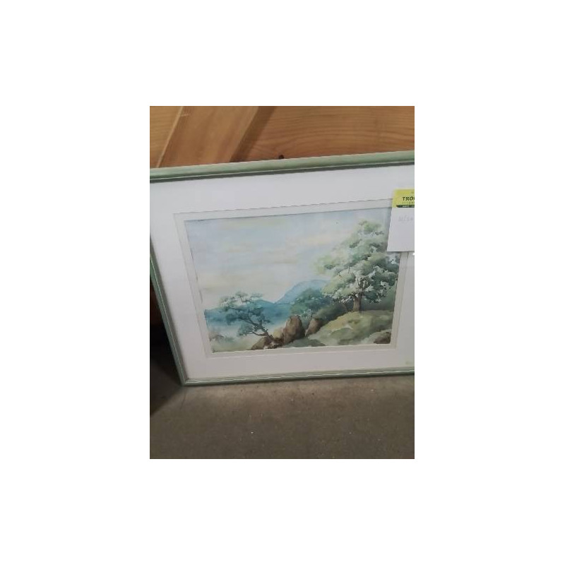 AQUARELLE FORÊT ET MONTAGNE COLETTE PRUDHOMME 