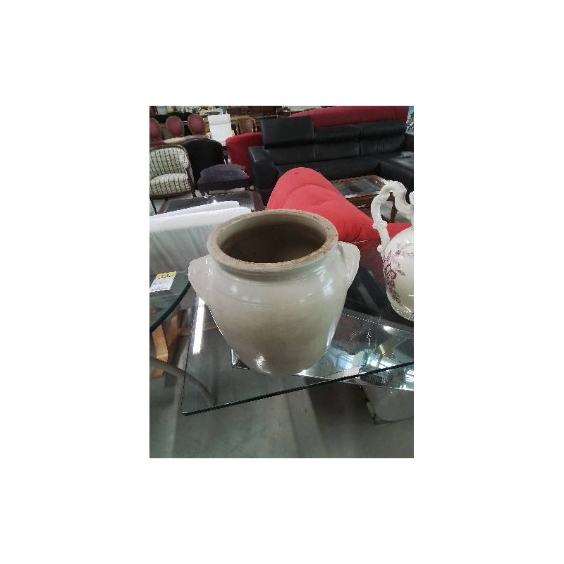 POT A SALER A OREILLES GRES VERNISSE 