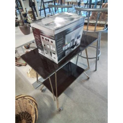 DESSERTE A ROULETTES MÉTAL...