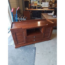 MEUBLE TV BOIS EXOTIQUE 2...