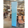 COLONNE BOIS BLANC 2 PORTES FORMICA BLEU ANNÉES 60