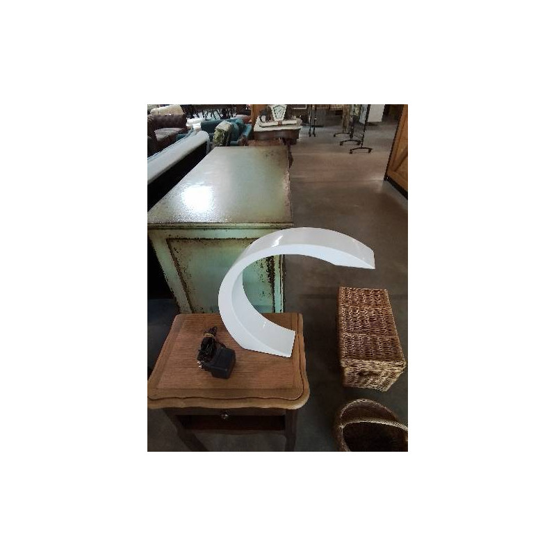 LAMPE LED ARC MÉTAL BLANC 