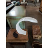 LAMPE LED ARC MÉTAL BLANC 