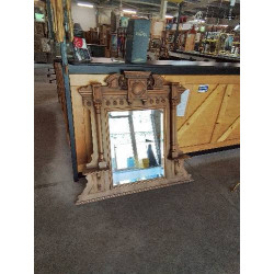 MIROIR BOIS A FRONTON 125X115