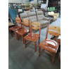 4 CHAISES PIN A ENTRETOISE 