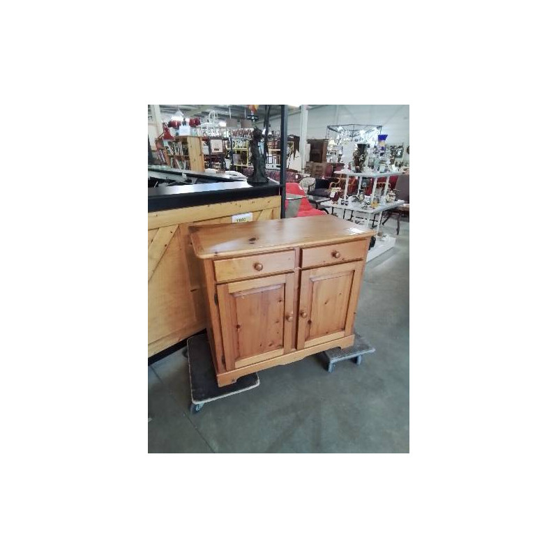 BUFFET PIN MOULURÉ 2 PORTES 2 TIROIRS 