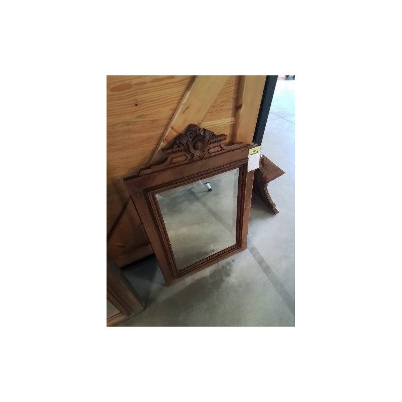 MIROIR A FRONTON BOSI SCULPTÉ ET MOULURÉ DÉBUT XXE