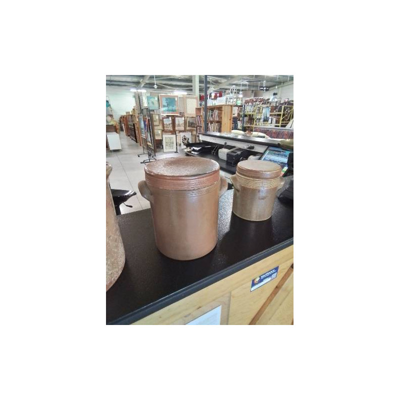 POT A SALER A OREILLES ET OREILLES GRES VERNISSE 