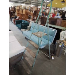 ESCABEAU MÉTAL VERT 5...