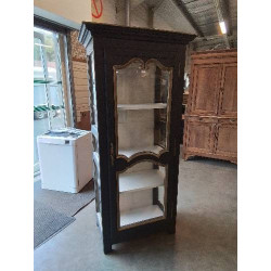 VITRINE BOIS MOULURÉ PEINT...