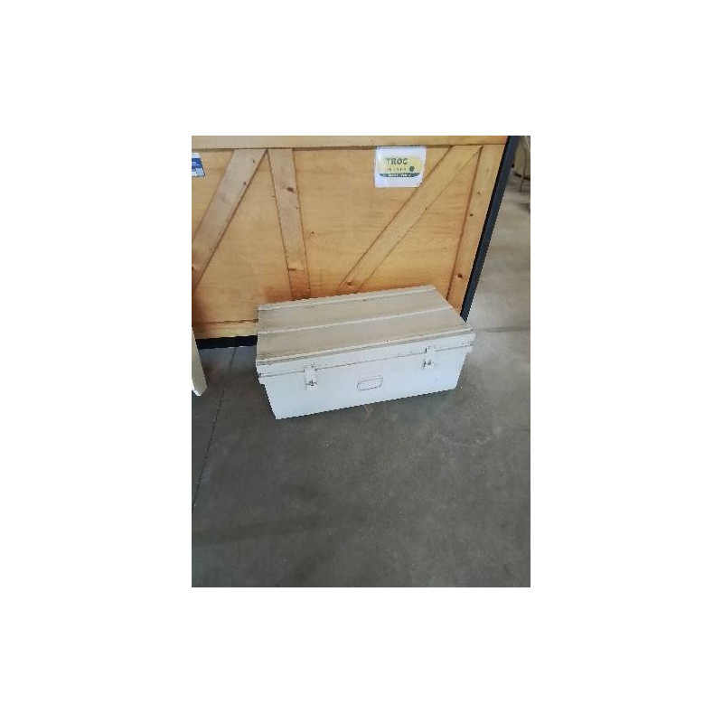 CANTINE MÉTALLIQUE PEINT ECRU