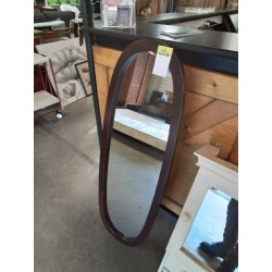 MIROIR OVALE BOIS 
