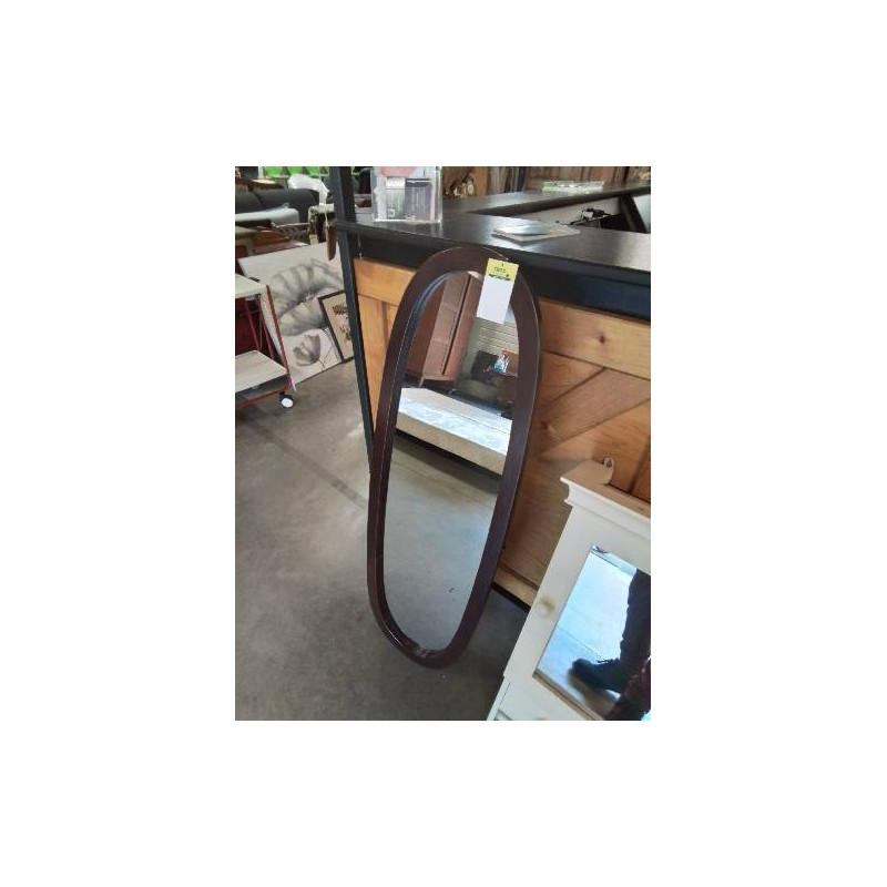 MIROIR OVALE BOIS 