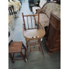 CHAISE HAUTE BEBE BOIS CLAIR ANNÉES 50