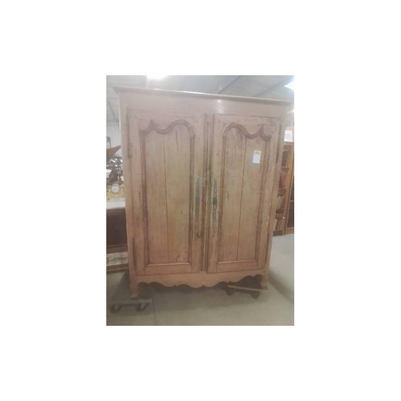 ARMOIRE TROIS QUART RÉGENCE  MOULURÉE 2 PORTES EPOQUE XVIIIE 