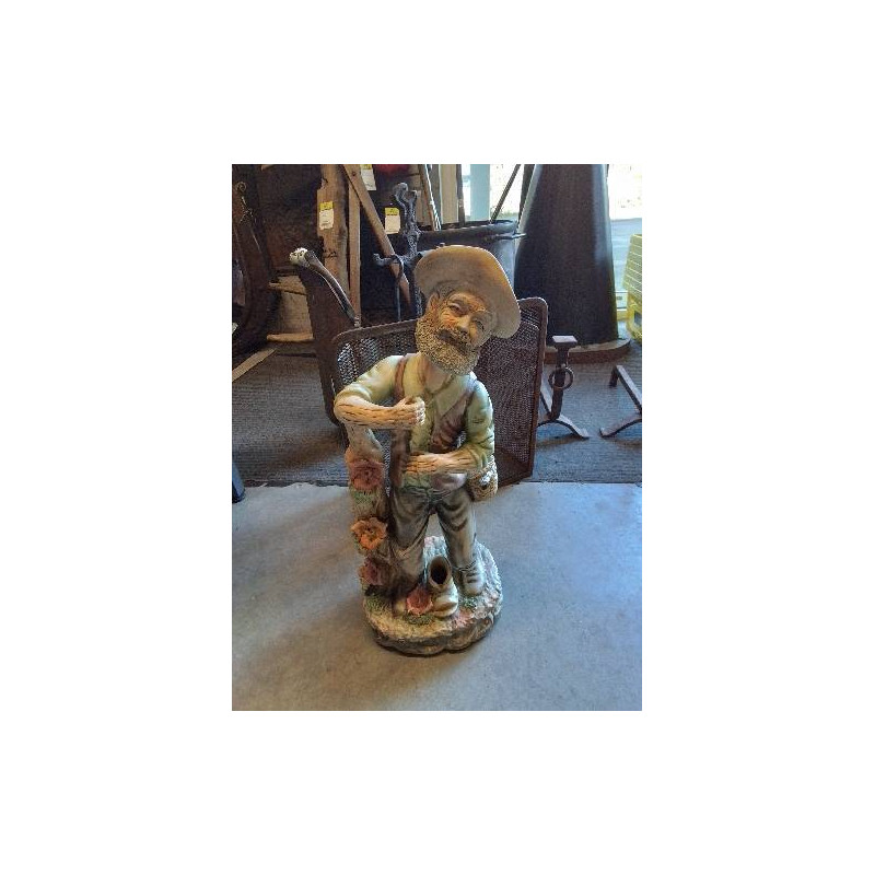 STATUETTE CÉRAMIQUE JARDINIER 52CM