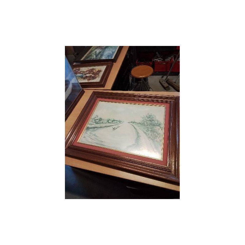 LITHOGRAPHIE NUMÉROTÉE ET CONTRESIGNEE BORD DE SEINE AIME DANIEL   STEINLEN (1923-1996)