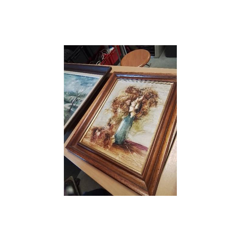 HUILE SUR PANNEAU BOUQUET